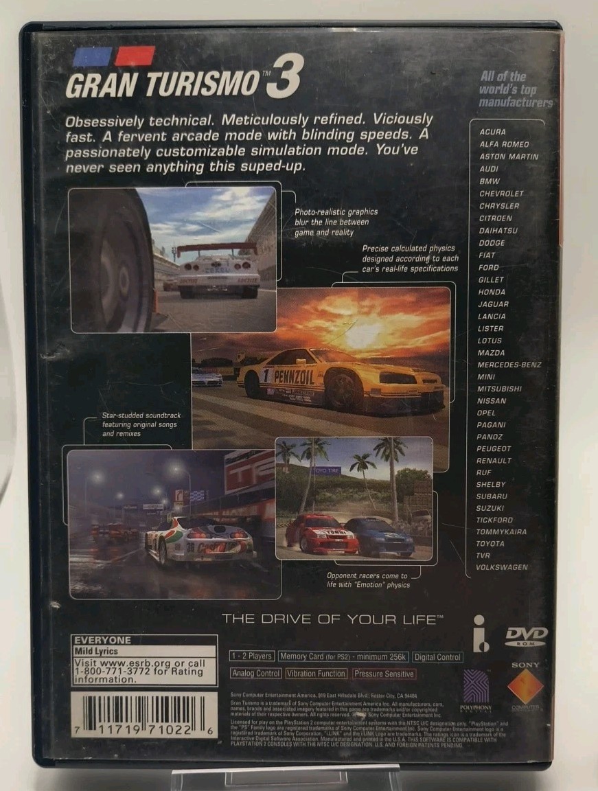 Gran Turismo 3, 4 (Cib) & Ultimate Code For Gran Turismo 4 (Disc Only)