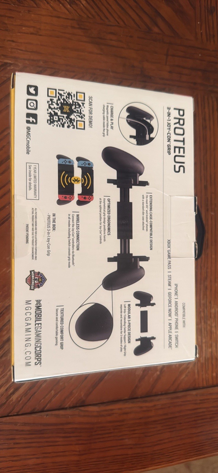 Mobile Gaming Corps Proteus 3-in-1 Joy-Con Grip Modular Ergonomic Black