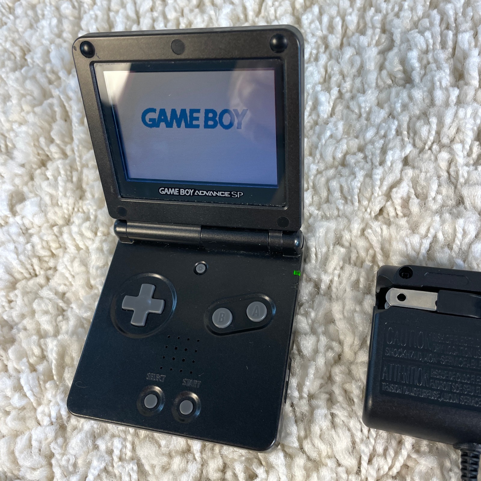 Nintendo Gameboy Advance GBA SP Onyx Black Handheld System Console AGS-001 Works
