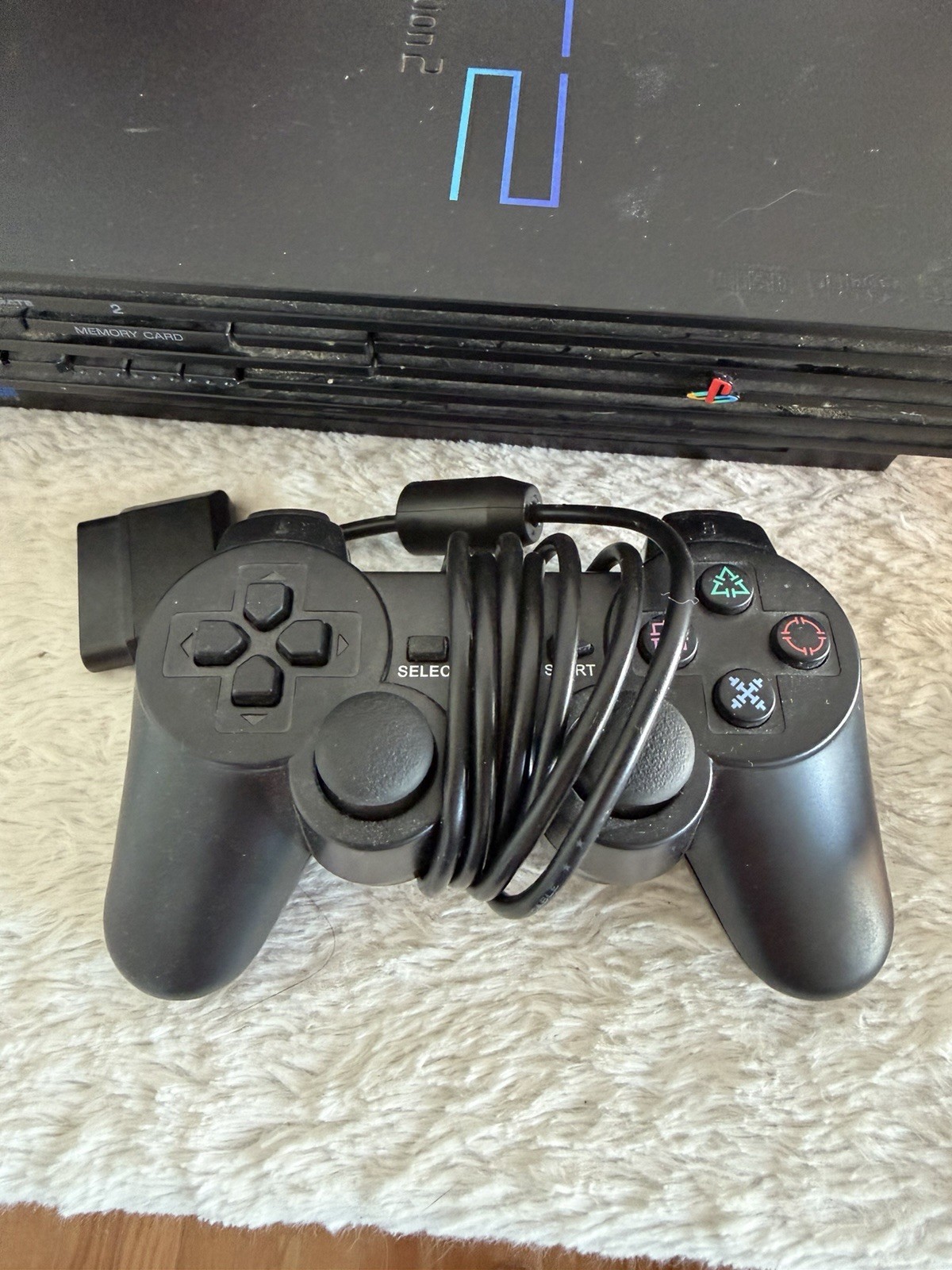 SONY Playstation 2 PS2 Console Guitar Hero Bundle Guitar Multiple Games WORKING