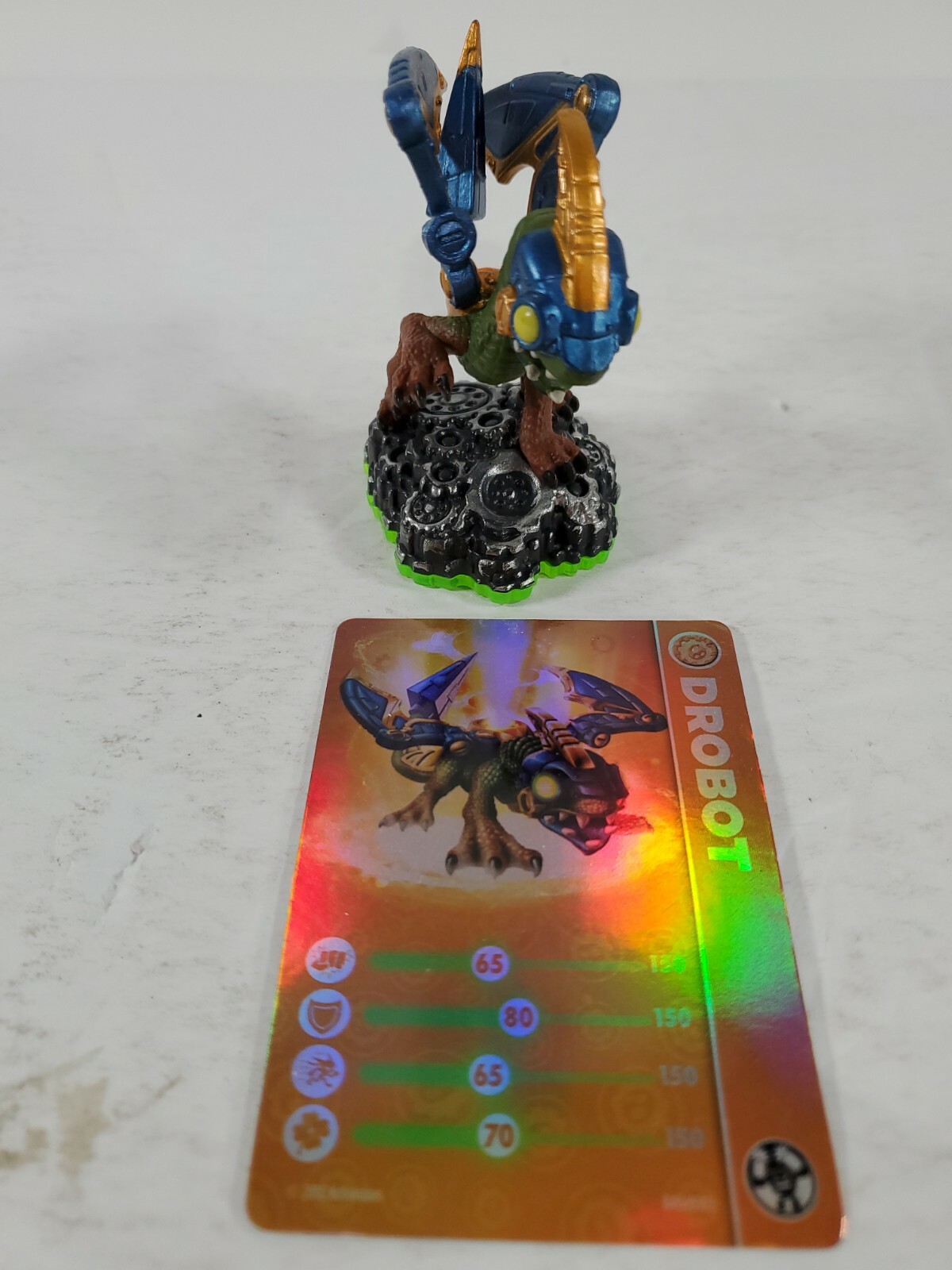 2011 Activision Skylanders Spyros Adventure Drobot Figure w/Card 83986888 W4117
