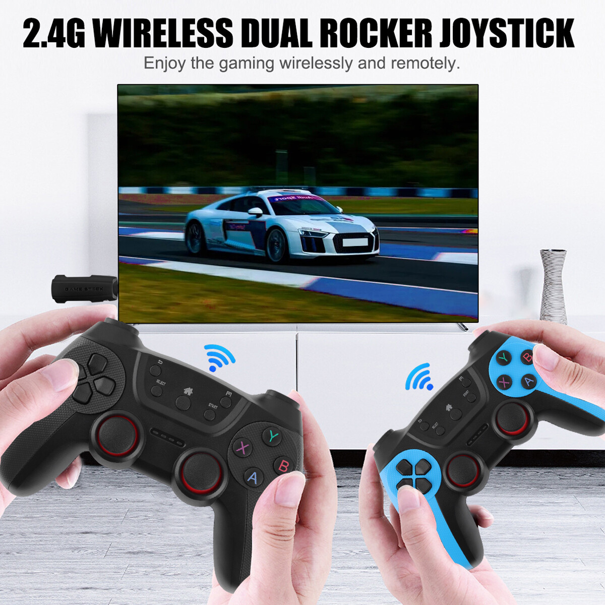 X2 PRO 41000+ Games 4K Game Stick 3D Retro Video Game Console Wireless 128G 2024