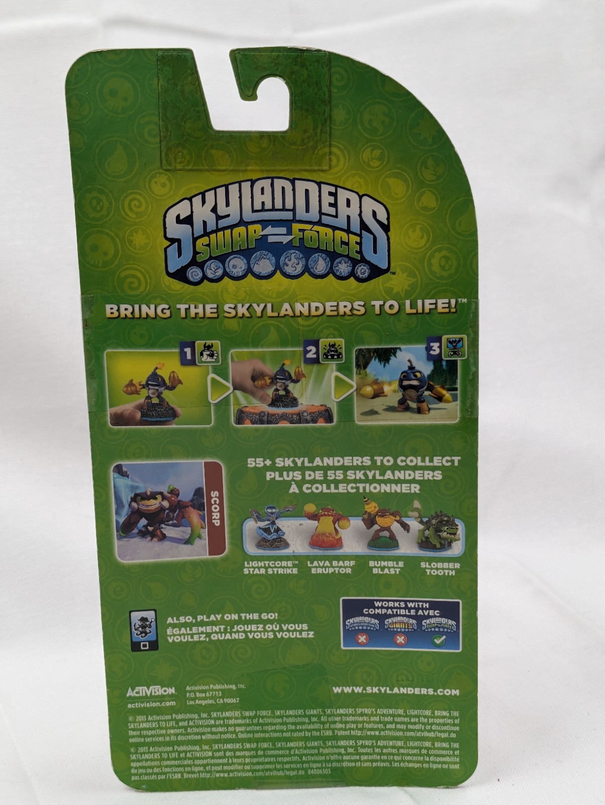Skylanders Sealed Lot of 5 Funny Bone Scorp Horn Blast Whirlwind Shroomboom NEW