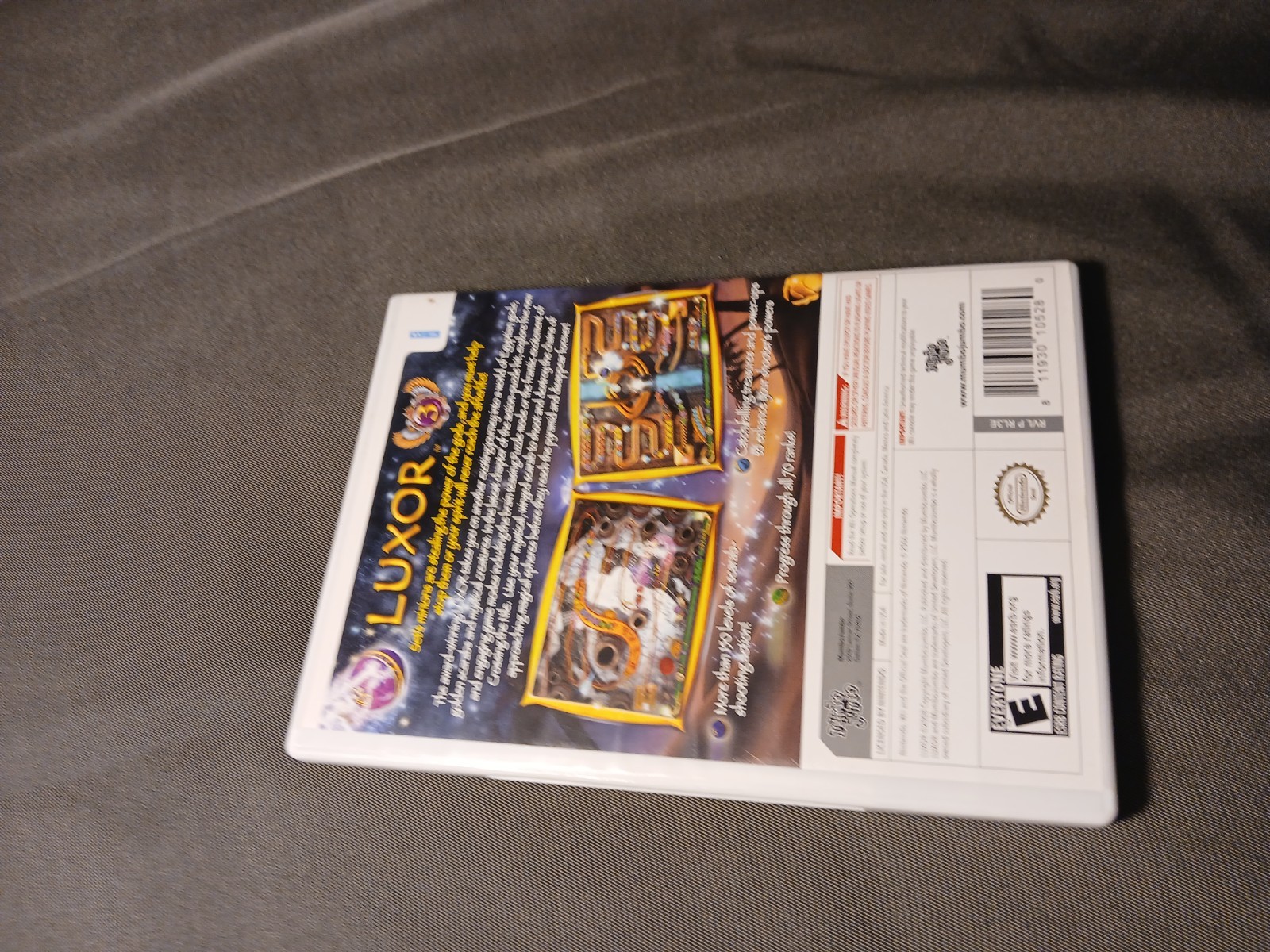 Luxor 3 Nintendo Wii CIB Complete Manual Puzzle Game