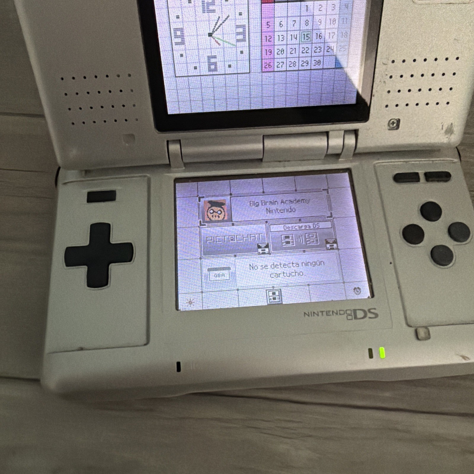 Nintendo DS Handheld System – Silver | Bundle w/charger And Game Great Screens