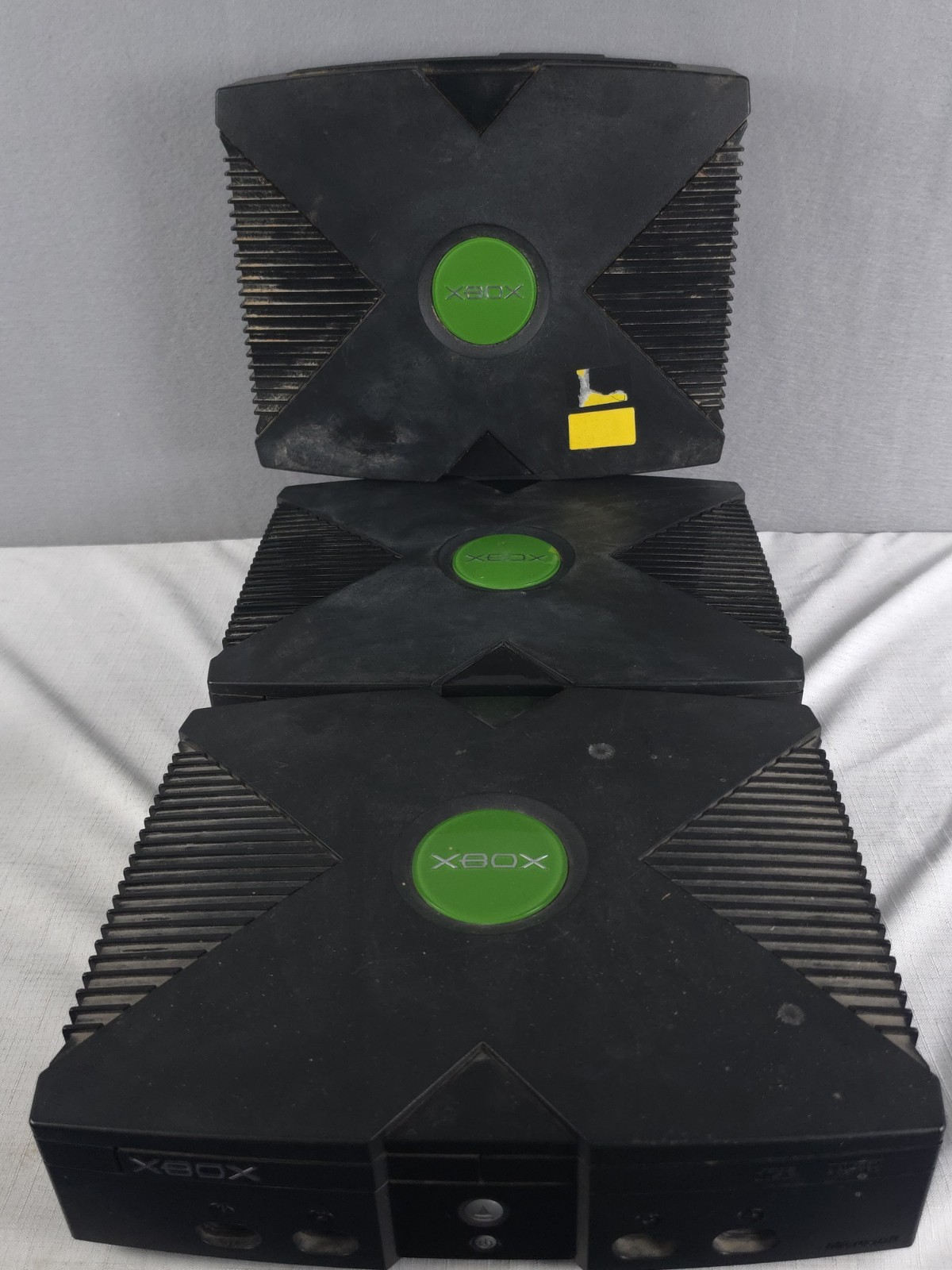 Microsoft Original Xbox Console Lot of 3 Tested Broken For Parts Repair Only