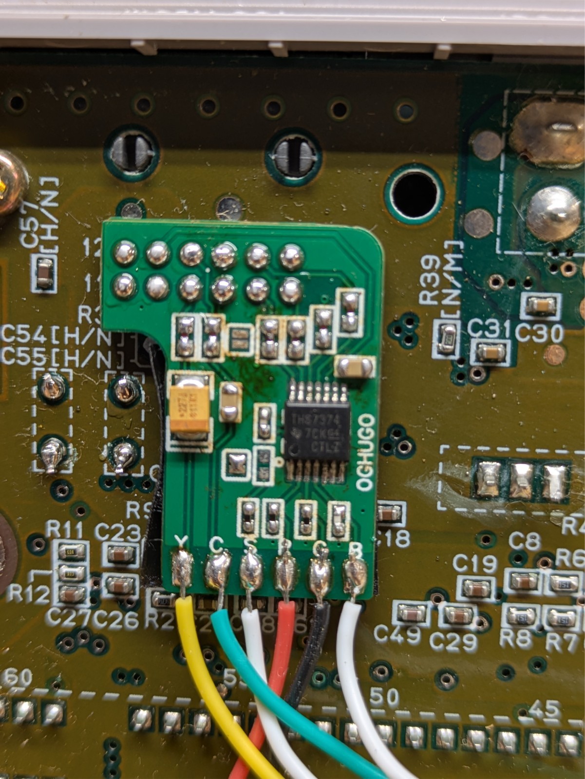 SNES JR – RGB bypass, S-Video, New caps, Regulator, C11 Cap, LED. Great Shape!