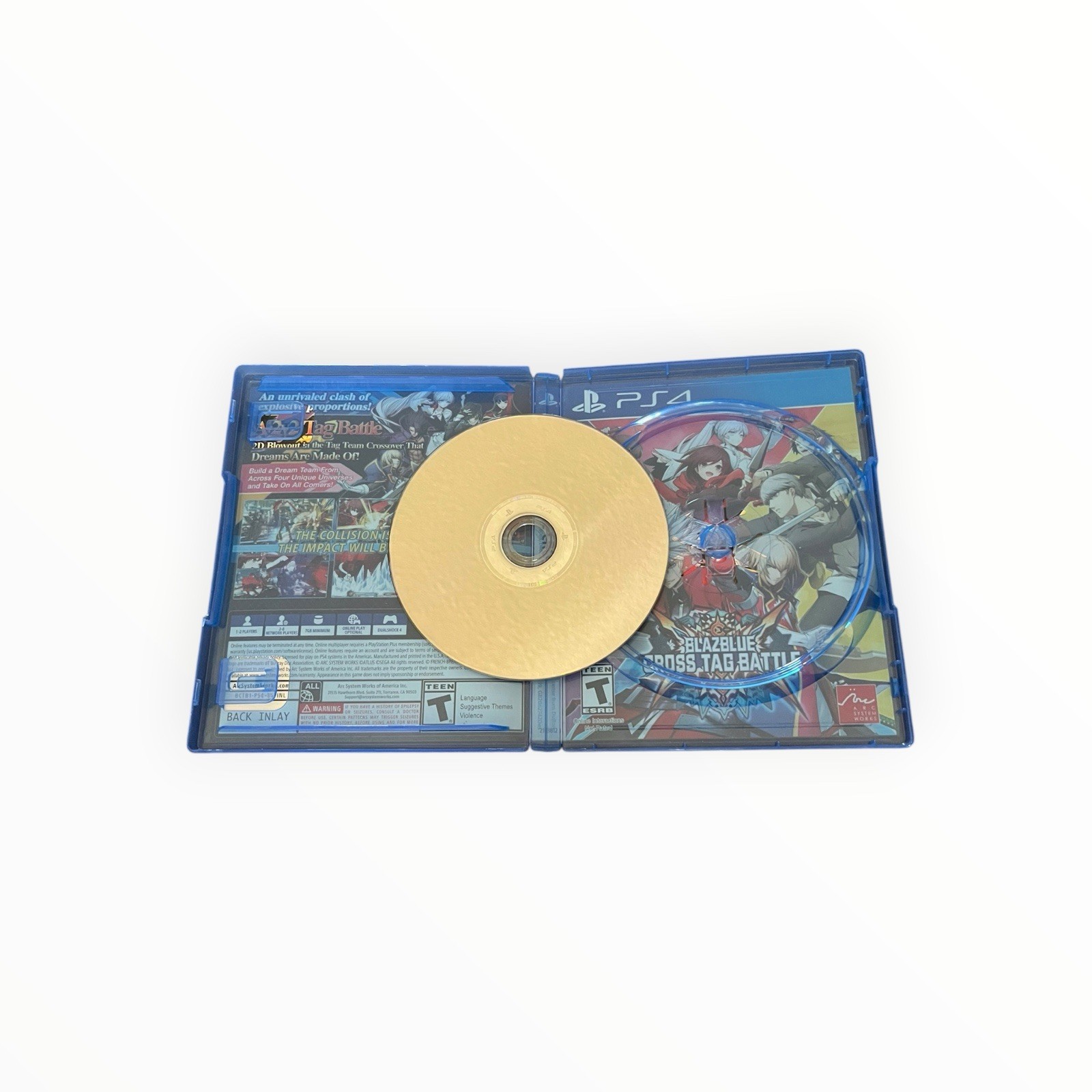 BlazBlue Cross Tag Battle PS4 Complete CIB Tested Arc System Works