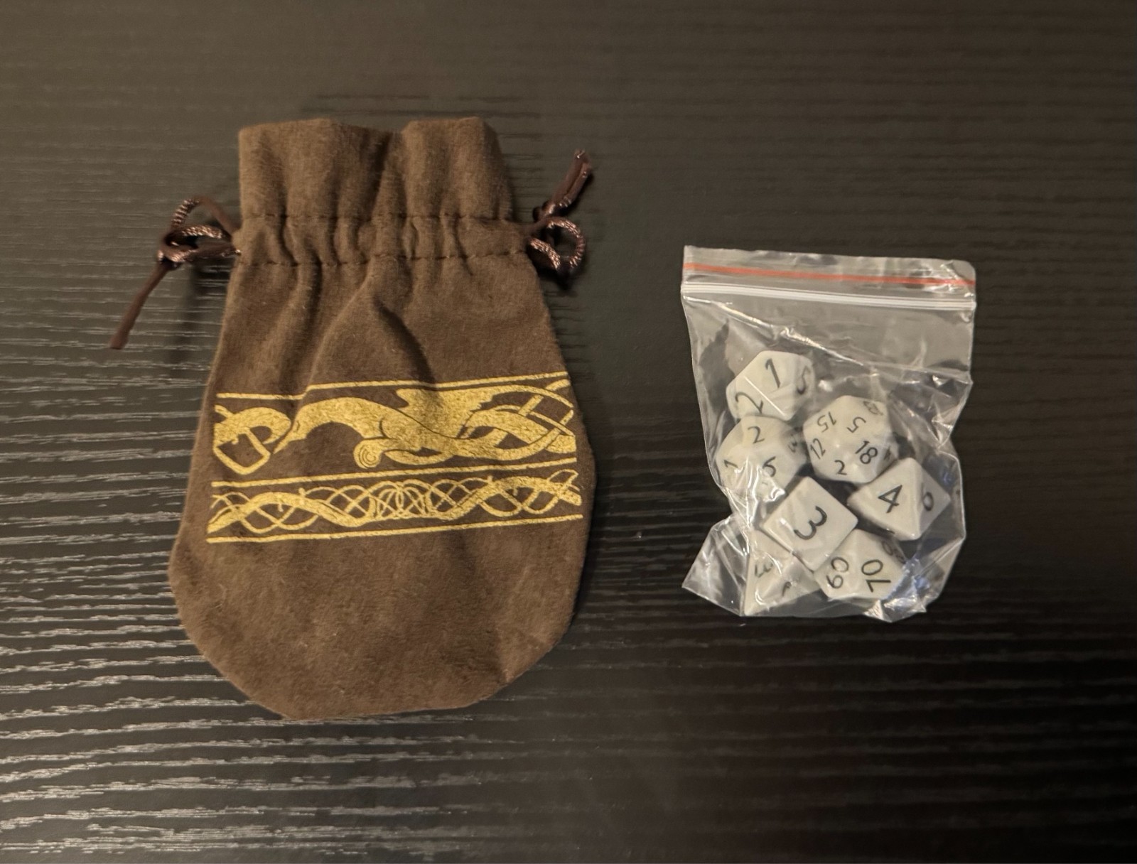 Loot Crate Exclusive God of War Dice Set With Pouch Brand New Sealed