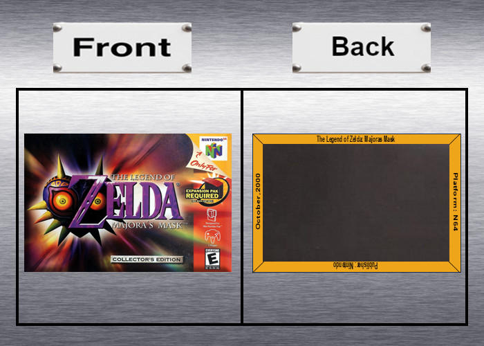 Legend of Zelda N64 Video Game Box Art *N64* High Quality Magnet / Set