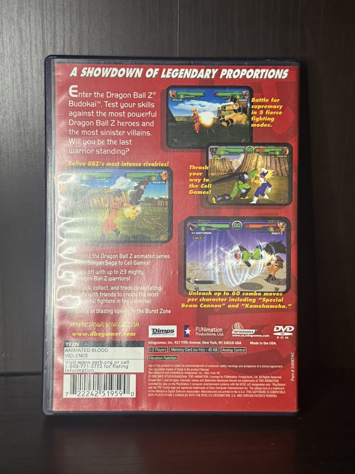 Dragon Ball Z: Budokai – Sony PlayStation 2 CIB
