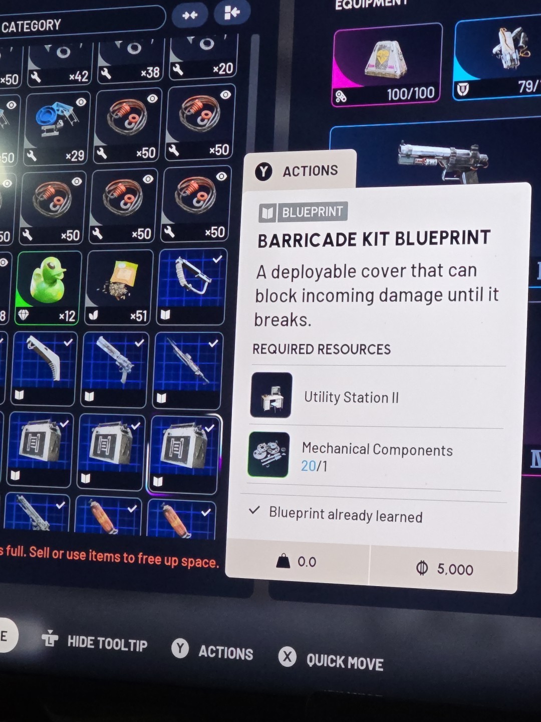 Barricade Kit Blueprint Arc Raiders Digital Item Recieved In Game