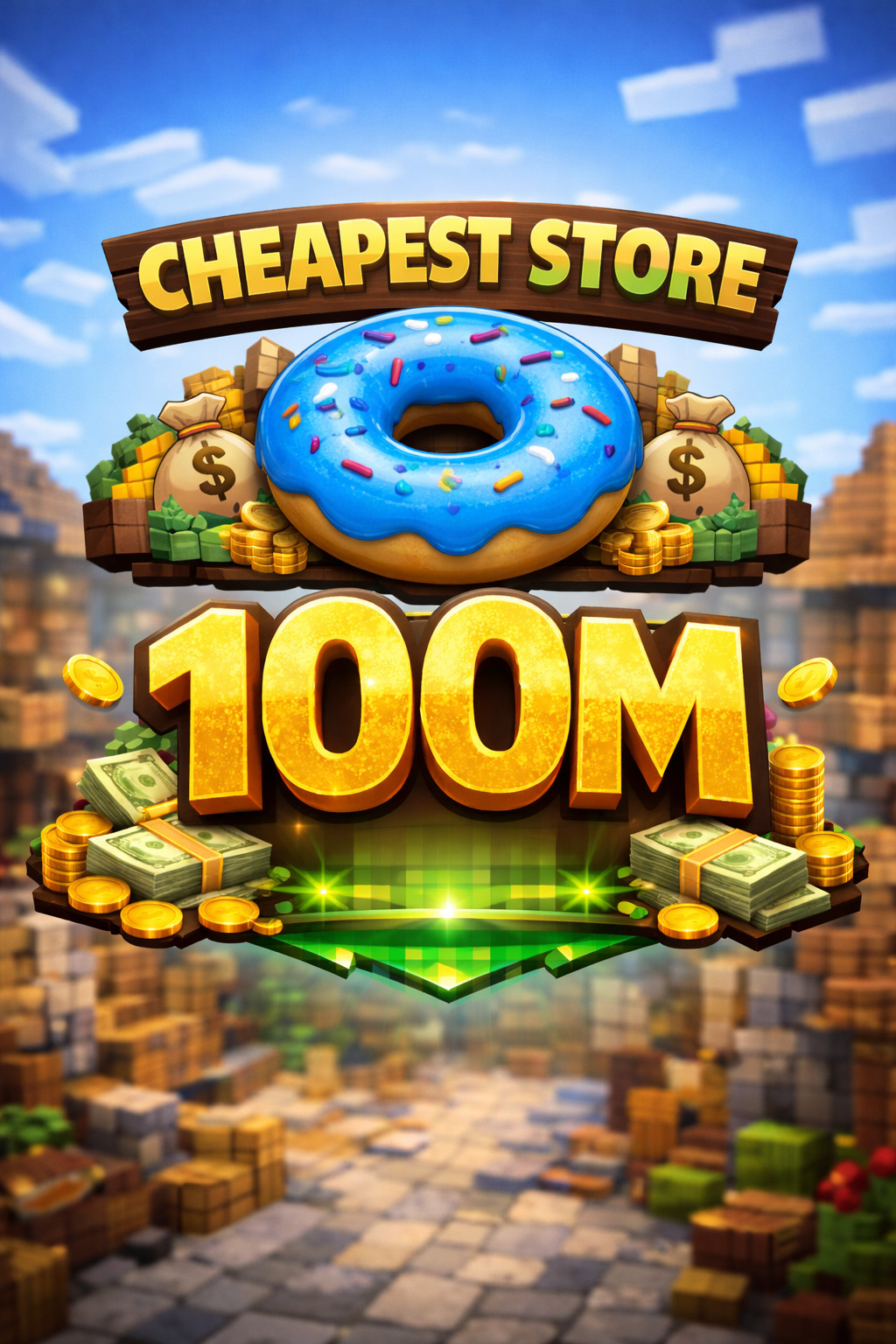 Donutsmp Ingame money 100M-1B fast delivery & 0 Risk