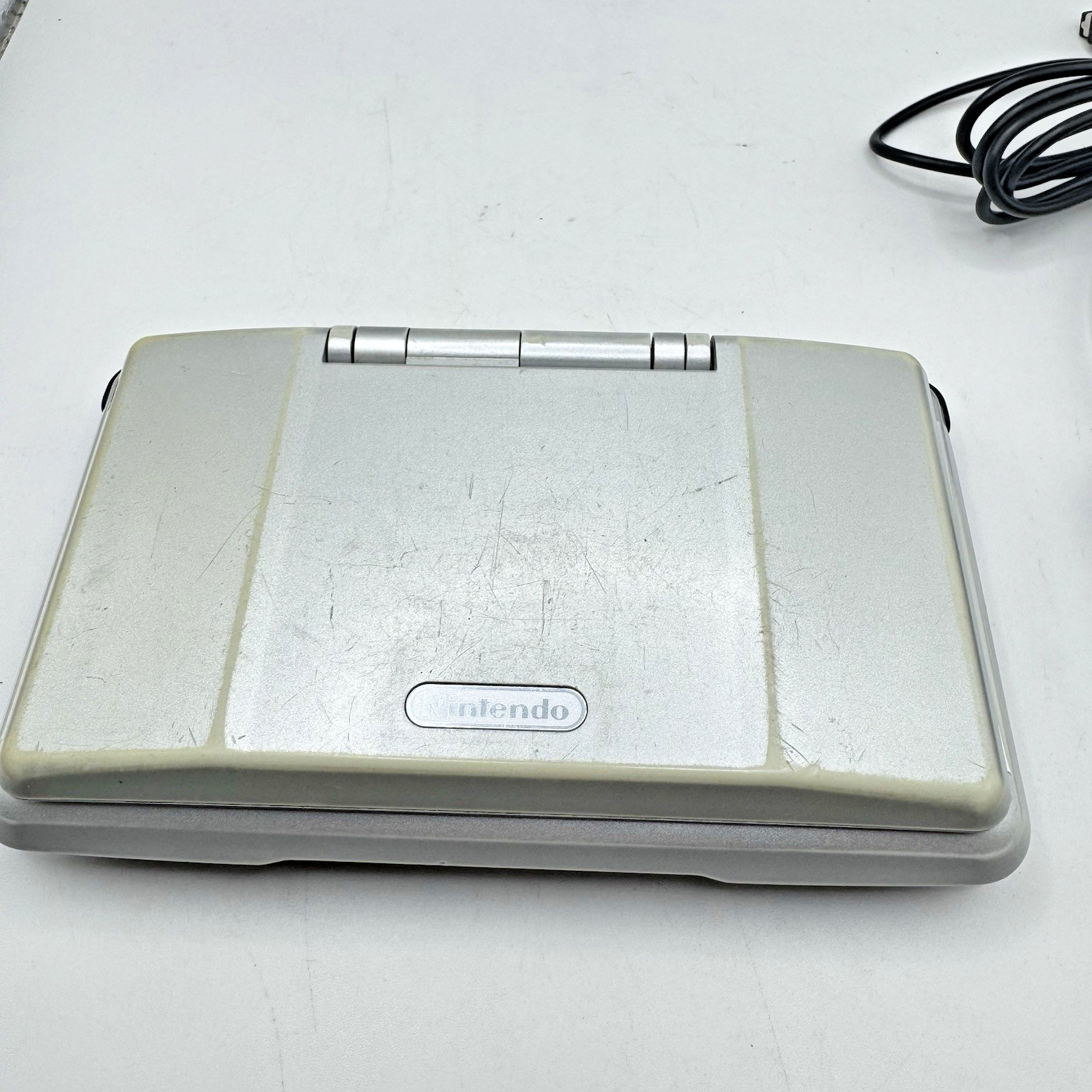 Nintendo DS Original NTR-001 Titanium Silver Handheld Console System Tested