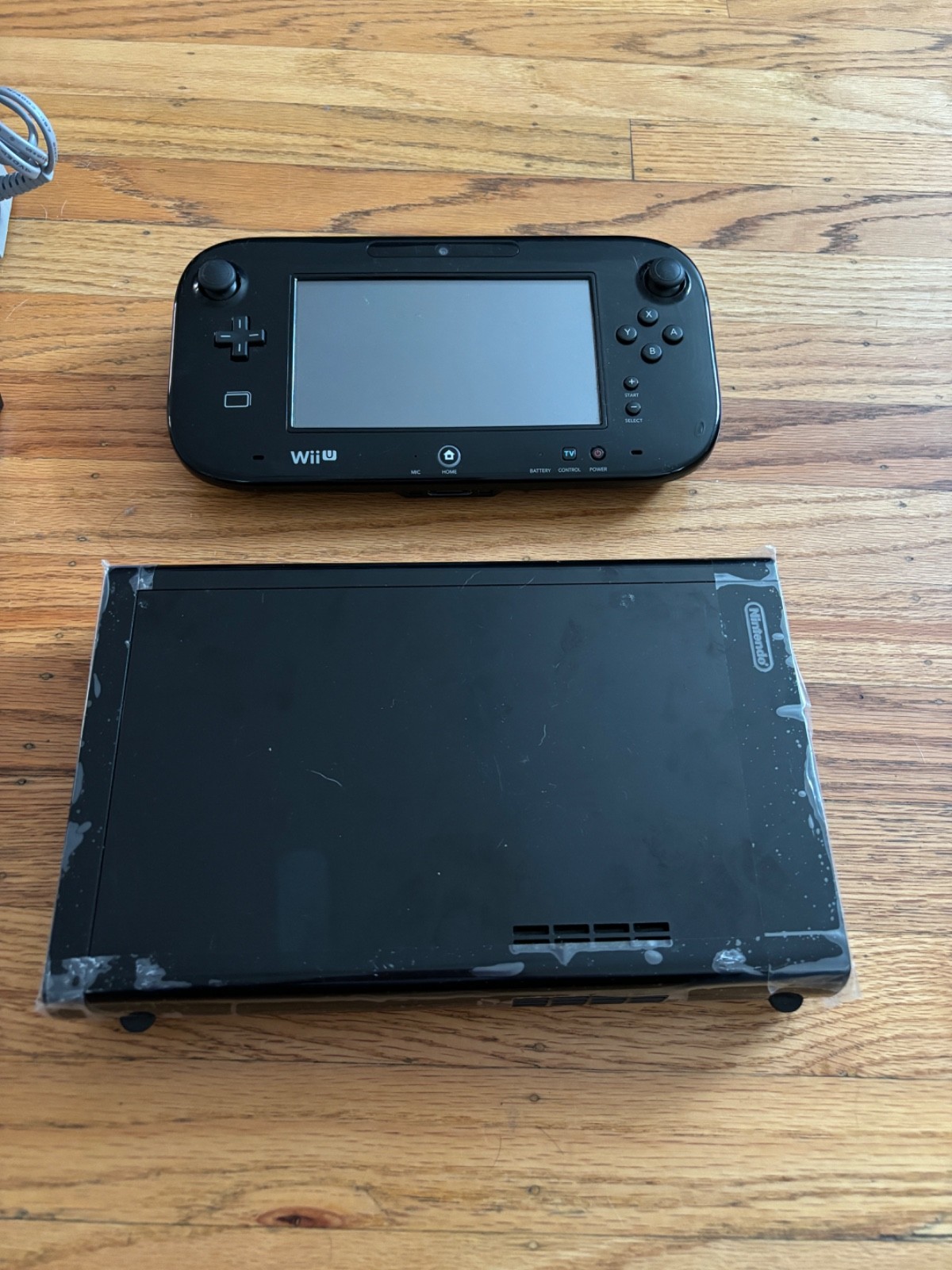 Wii U Console Black 32GB Tested&Work Sold as-is READ DESCRIPTION Check VIDEO