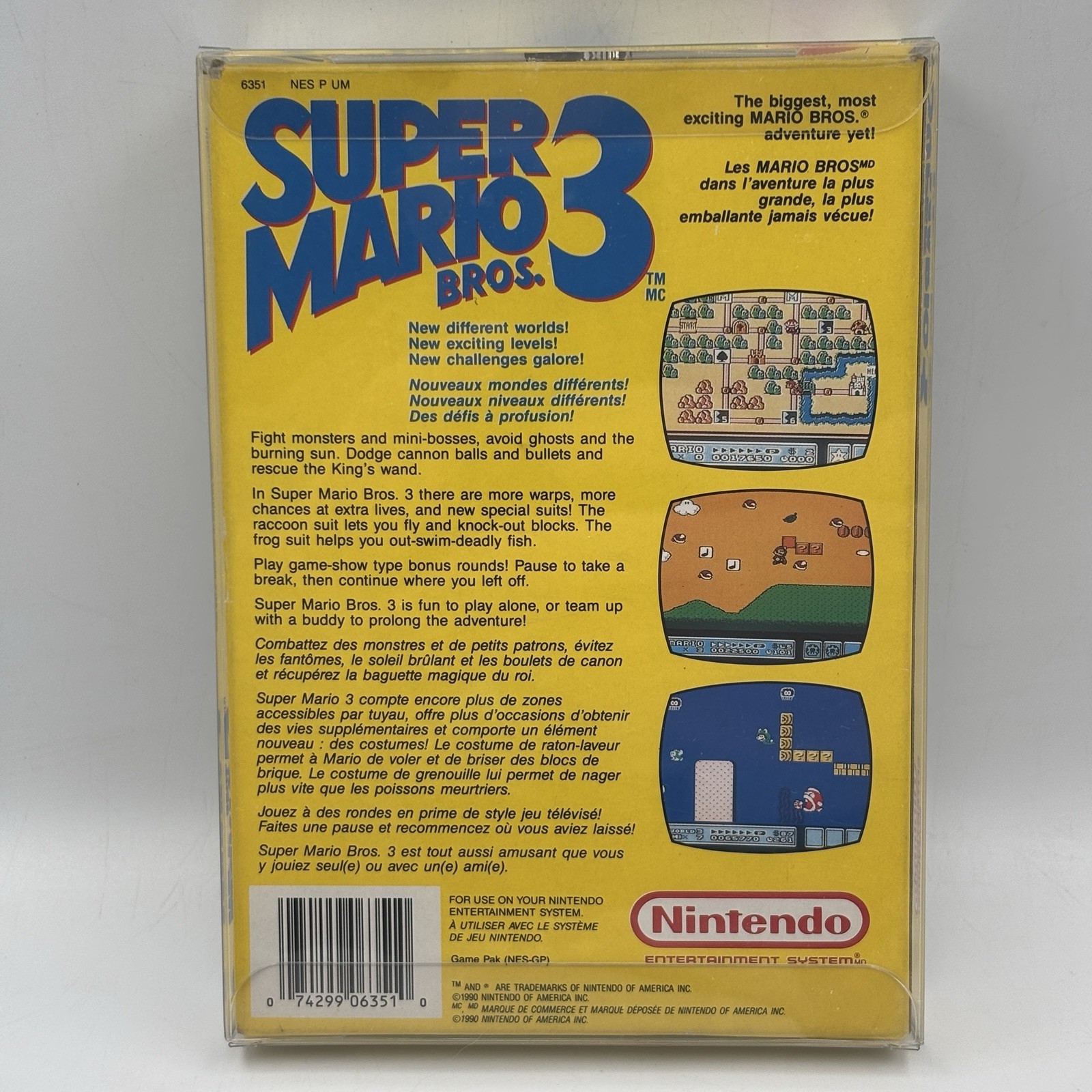 Super Mario Bros 3 RARE Canadian Version Oval Seal Nintendo NES CIB Near Mint