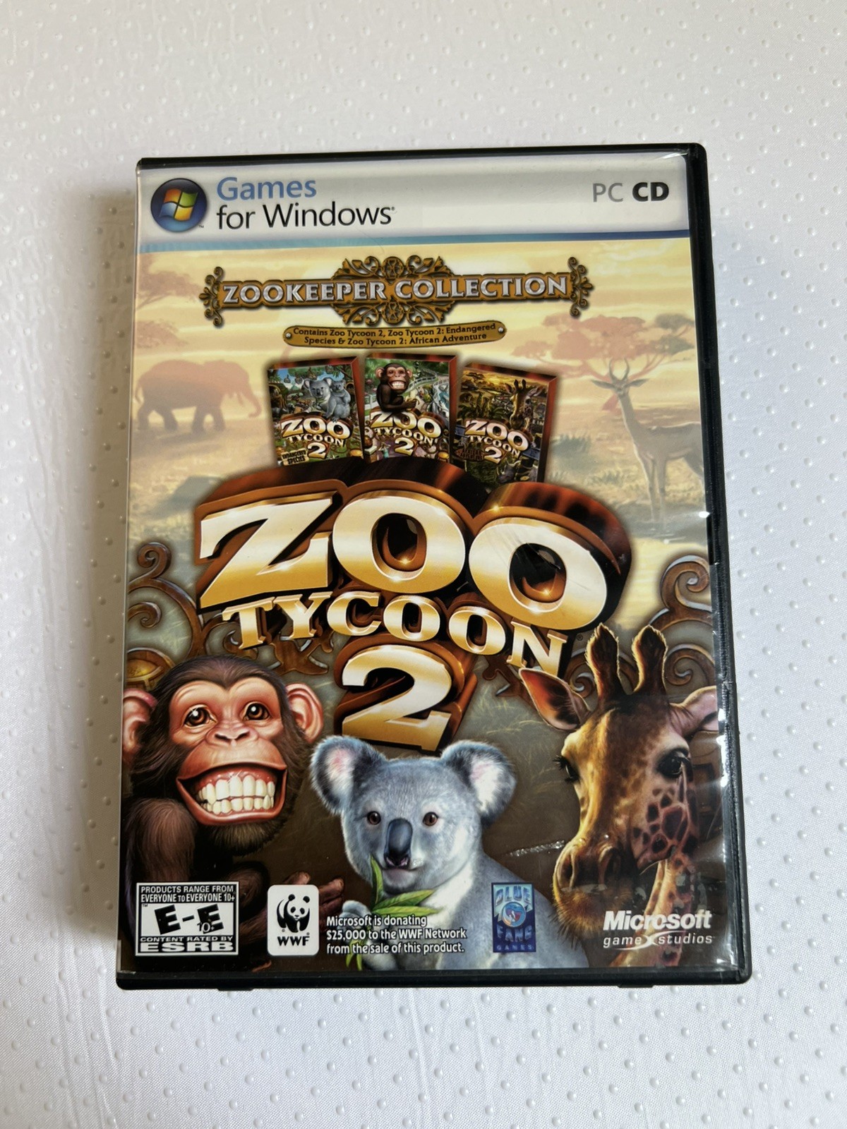 Zoo Tycoon 2 Zookeeper Edition + Extinct Expansion PC CD-ROM + Hidden Mysteries