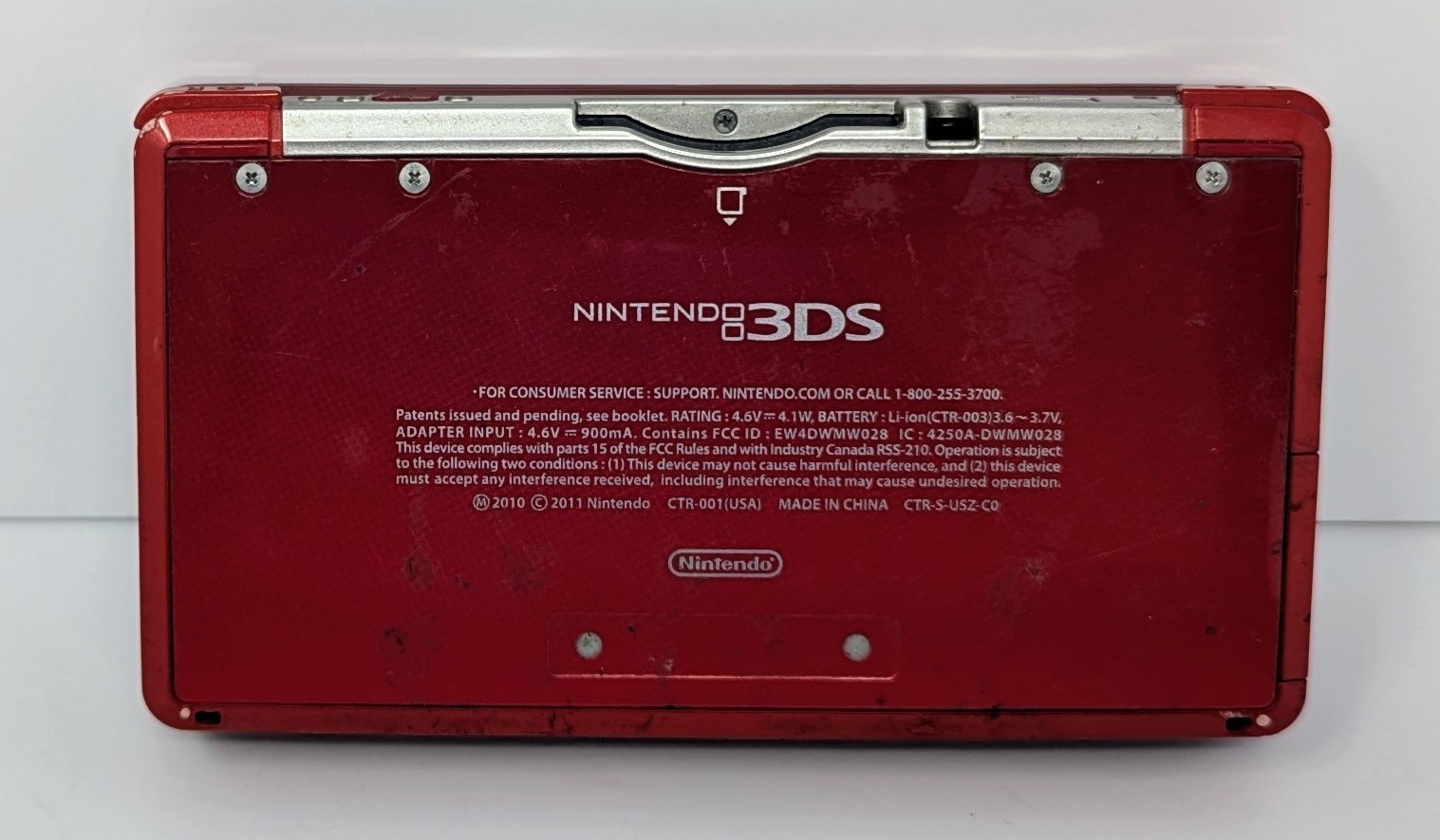 Nintendo 3DS Flame Red Handheld System Bundle w/ Charger – Paddington – Tested!