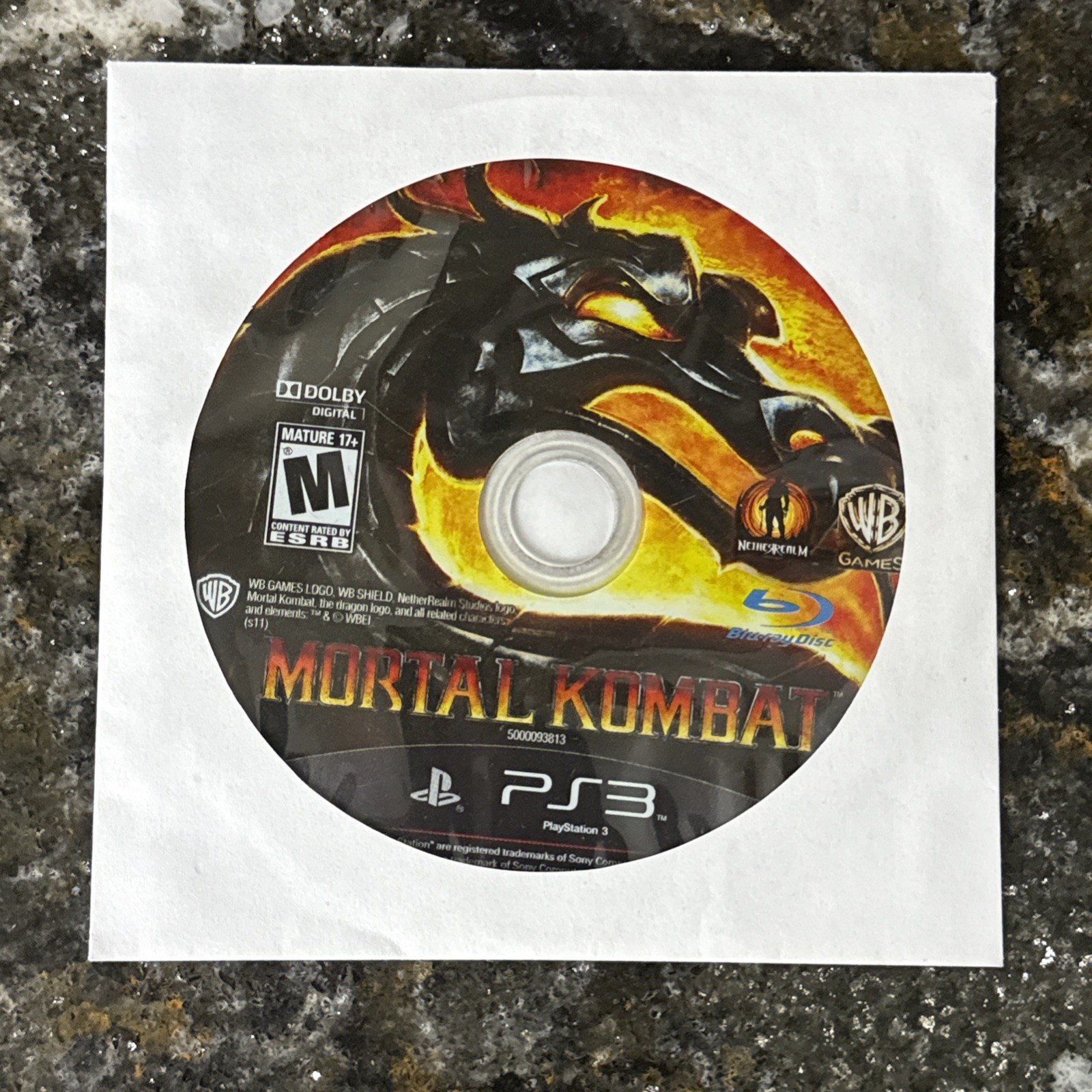 Mortal Kombat (PS3, 2012 Sony PlayStation 3) – Disc Only