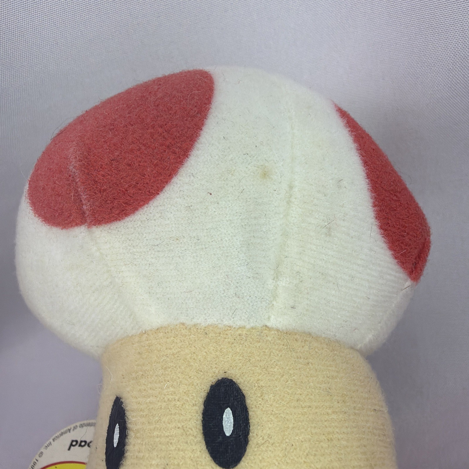 TOAD Plush Vintage BD&A 1997 Super Mario 64 Nintendo 64 With Tags
