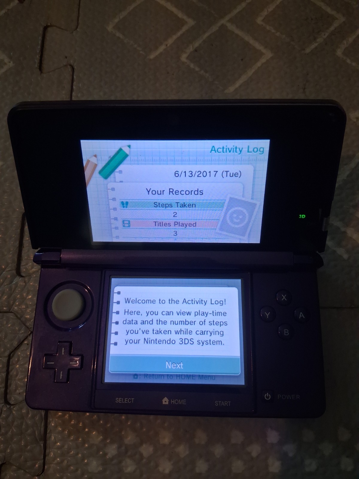 Nintendo 3ds Midnight Purple Near mint Condition USA Region With Charger✅️