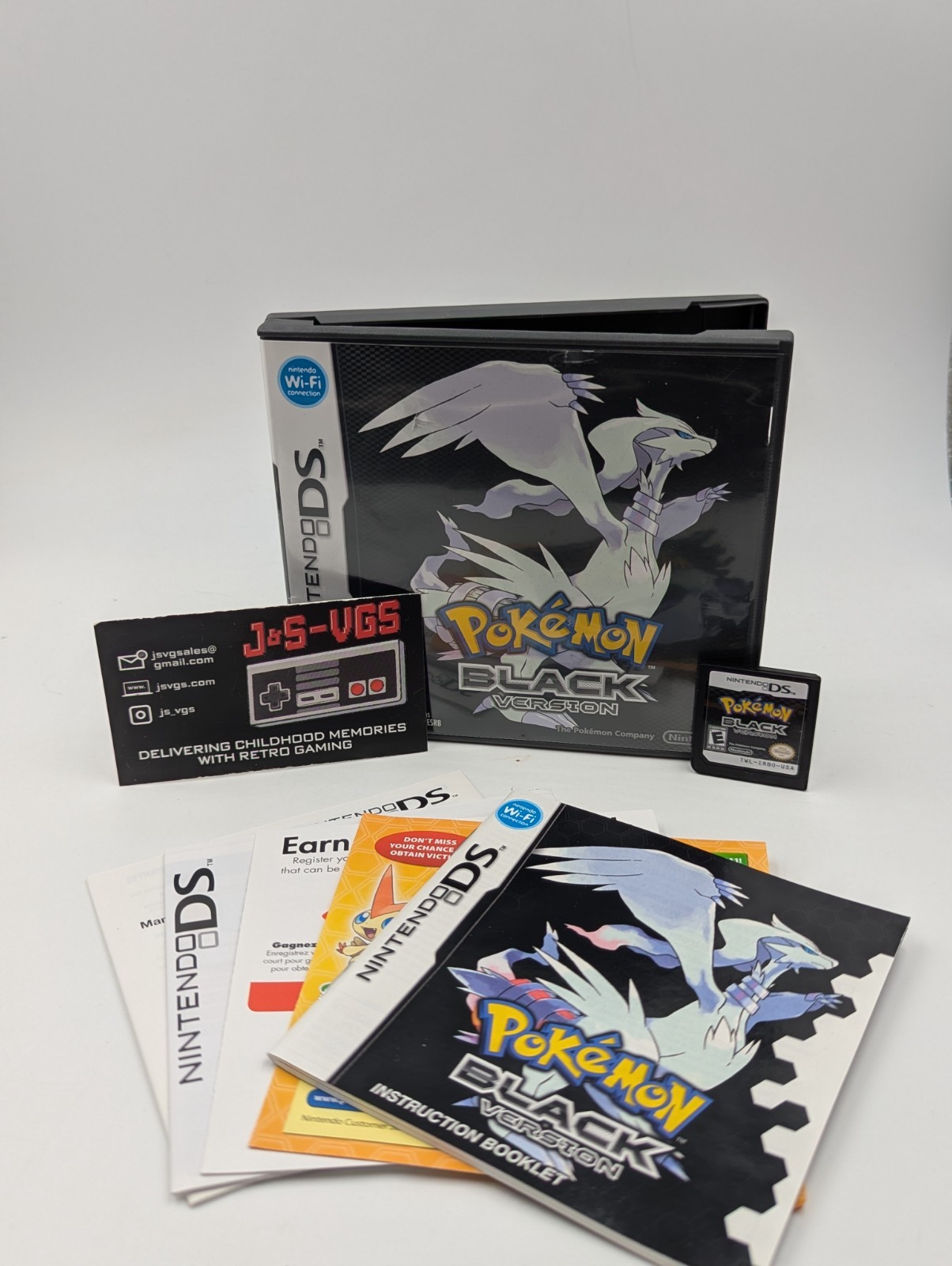 Authentic OEM Pokémon Black Version (Nintendo DS) CIB Complete in Box #3