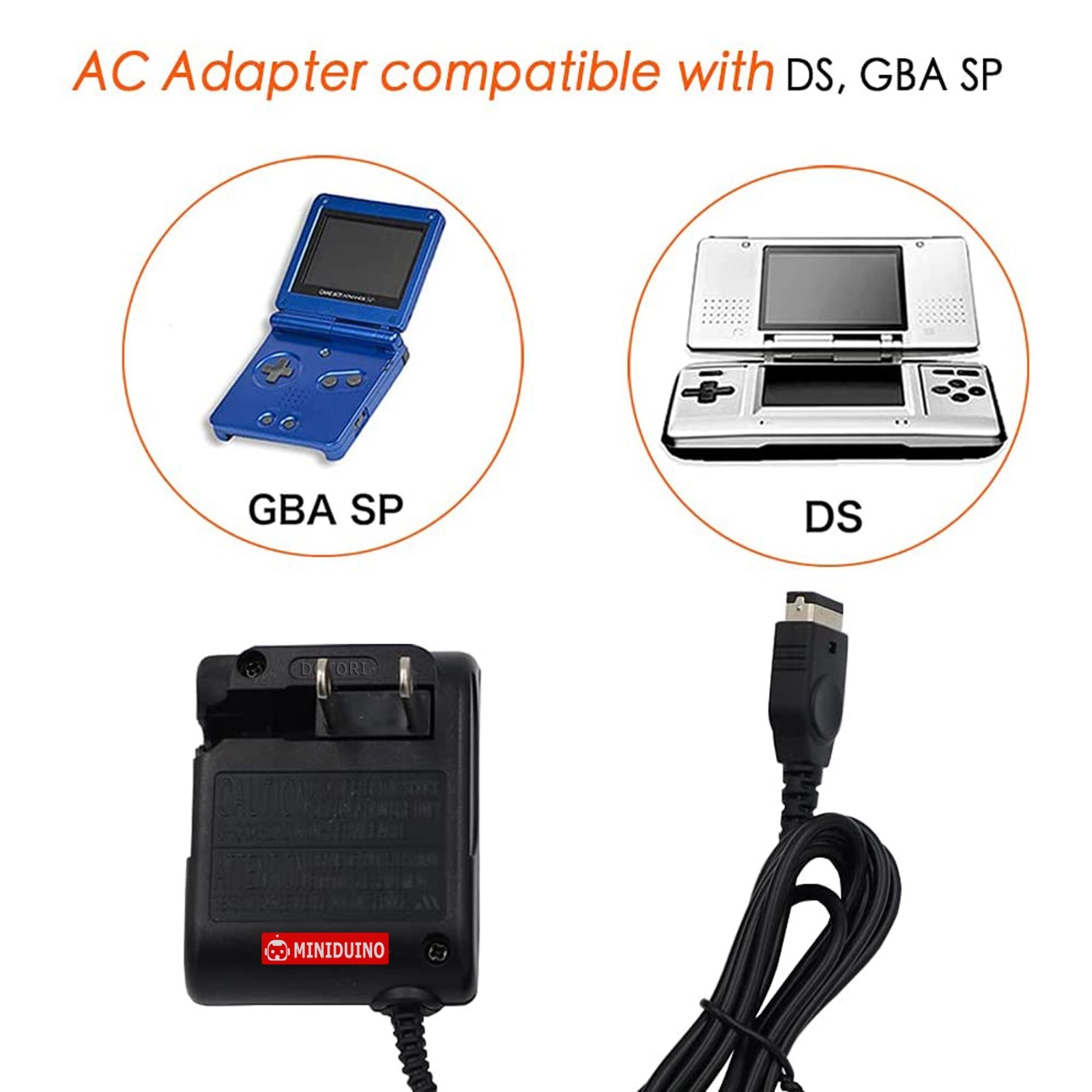 New Wall Adapter Charger Cable For Nintendo DS Game Boy Advance GBA SP NTR-002