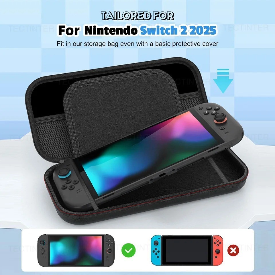 Carrying Case for Nintendo Switch 2 (2025) Hard Shell Portable Travel Bag Cover