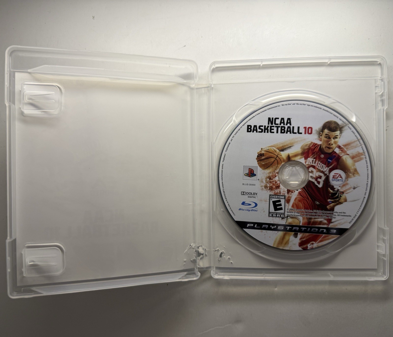 NCAA Basketball 10 (Sony PlayStation 3, 2009) PS3 No Manual