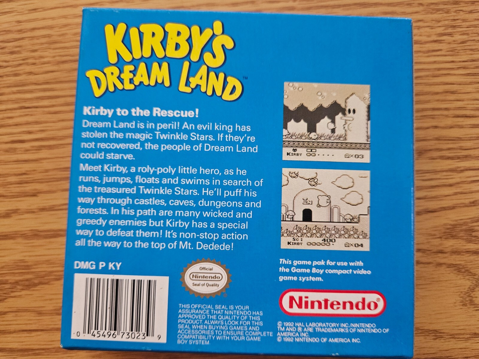 Kirby’s Dream Land GB Game Boy AUTHENTIC Rare No Manual