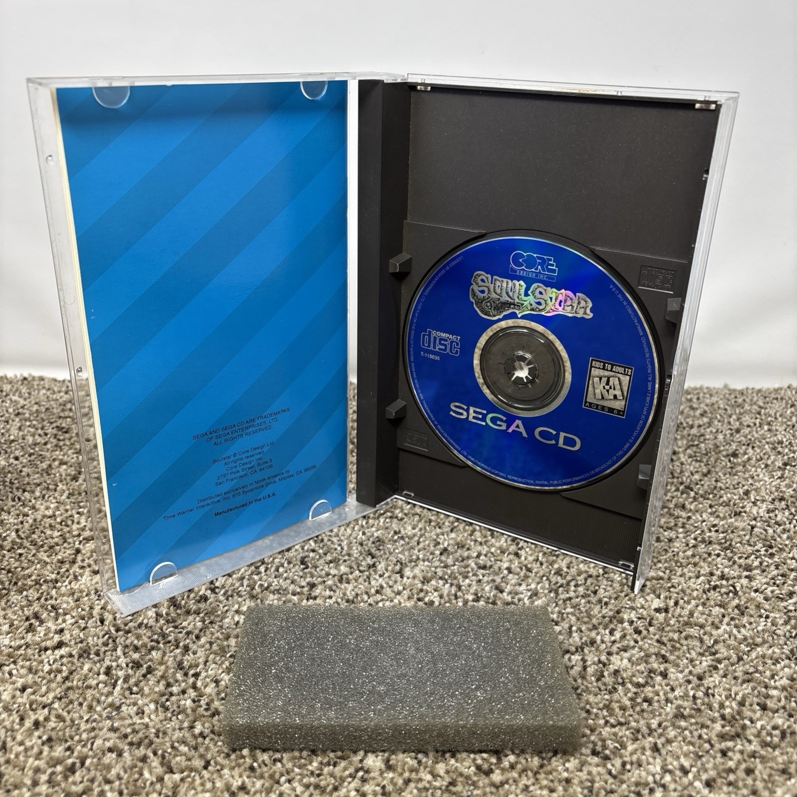 Soul Star (Sega CD, 1994) CIB Complete in Box w Manual Tested