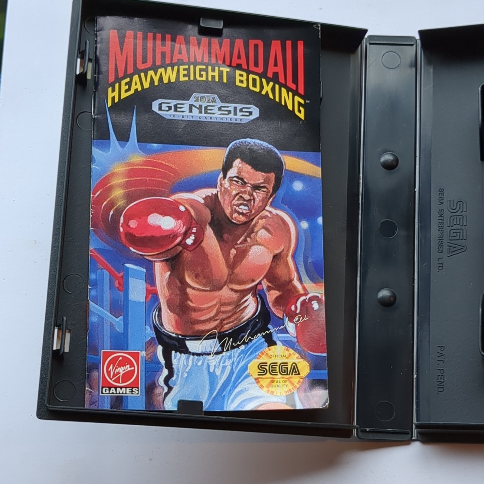 Virgin Games Muhammad Ali Heavyweight Boxing CIB + Sports Card Insert Genesis