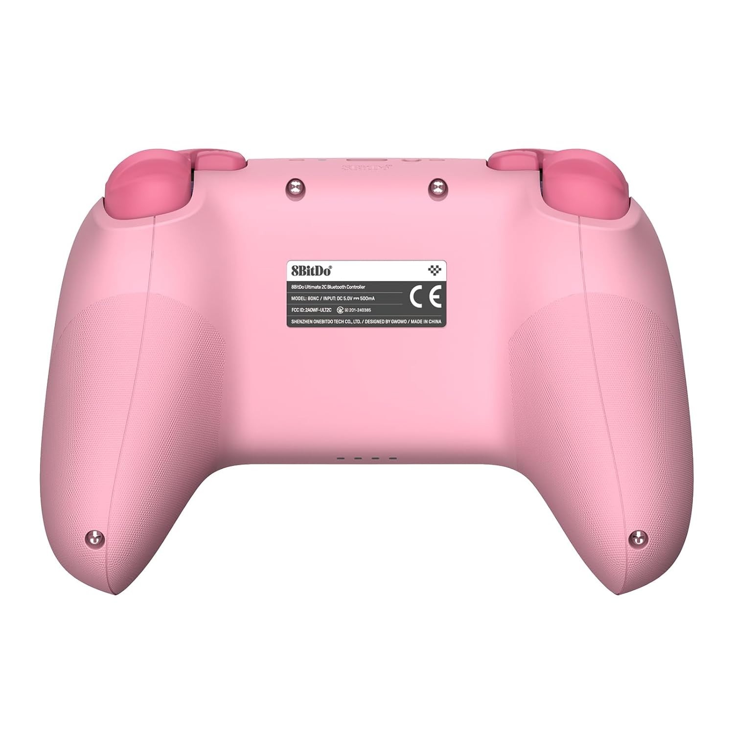 Battery-Powered Pink Game Controller with Custom Mapping for Nintendo Switch 2
