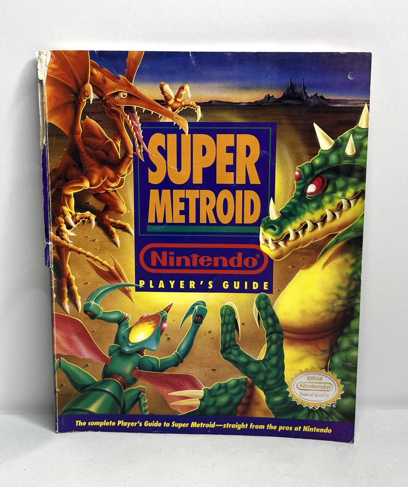 Super Nintendo SNES Super Metroid Official Nintendo Player’s Guide *Damage*