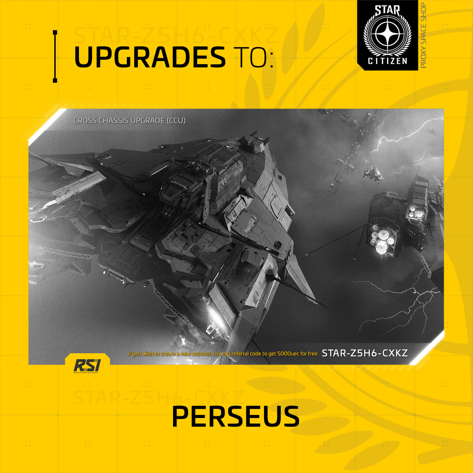 Star Citizen – RSI PERSEUS – UPGRADE – (CCU)