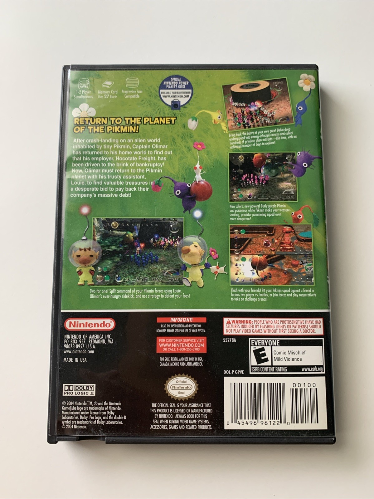 Pikmin 2 (Nintendo GameCube, 2004) No Manual Black Label Tested