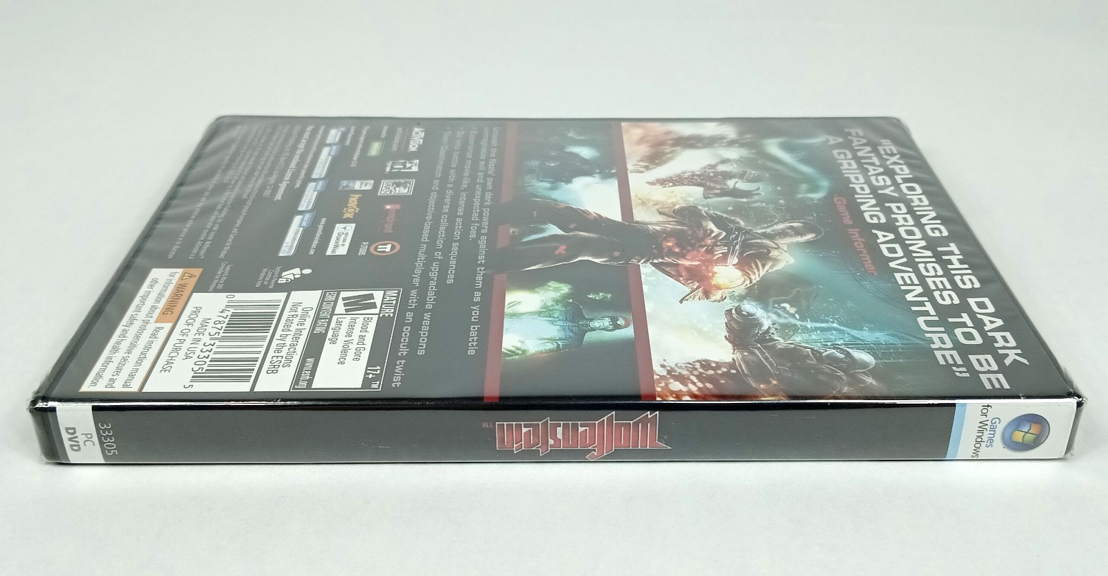 Wolfenstein PC DVD Game for Windows (2009) – NEW/SEALED RARE HTF