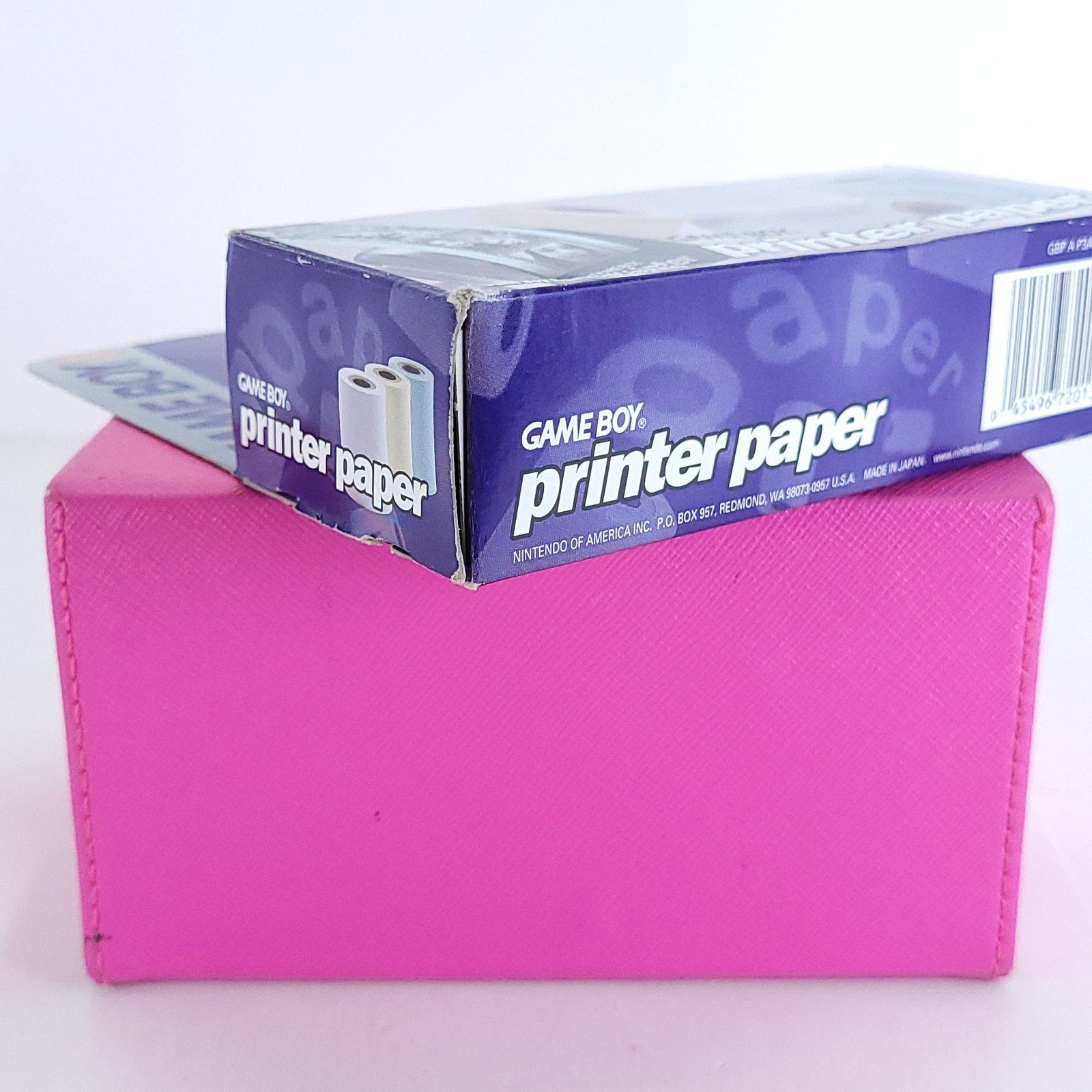 Game Boy Printer Paper 2 Boxes 4 Sealed Rolls (2 White + 2 Yellow) Missing Blue