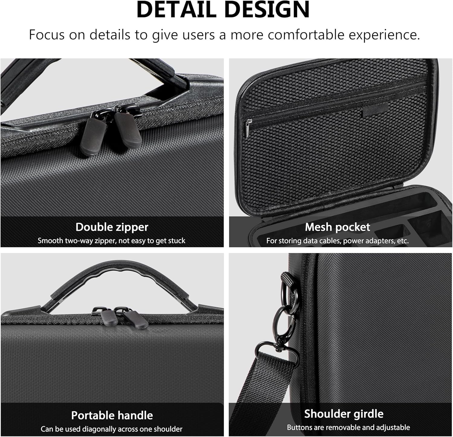 Carrying Case Hard Shell Bag for DJI Osmo Action 5/Action 4 Camera Accessories