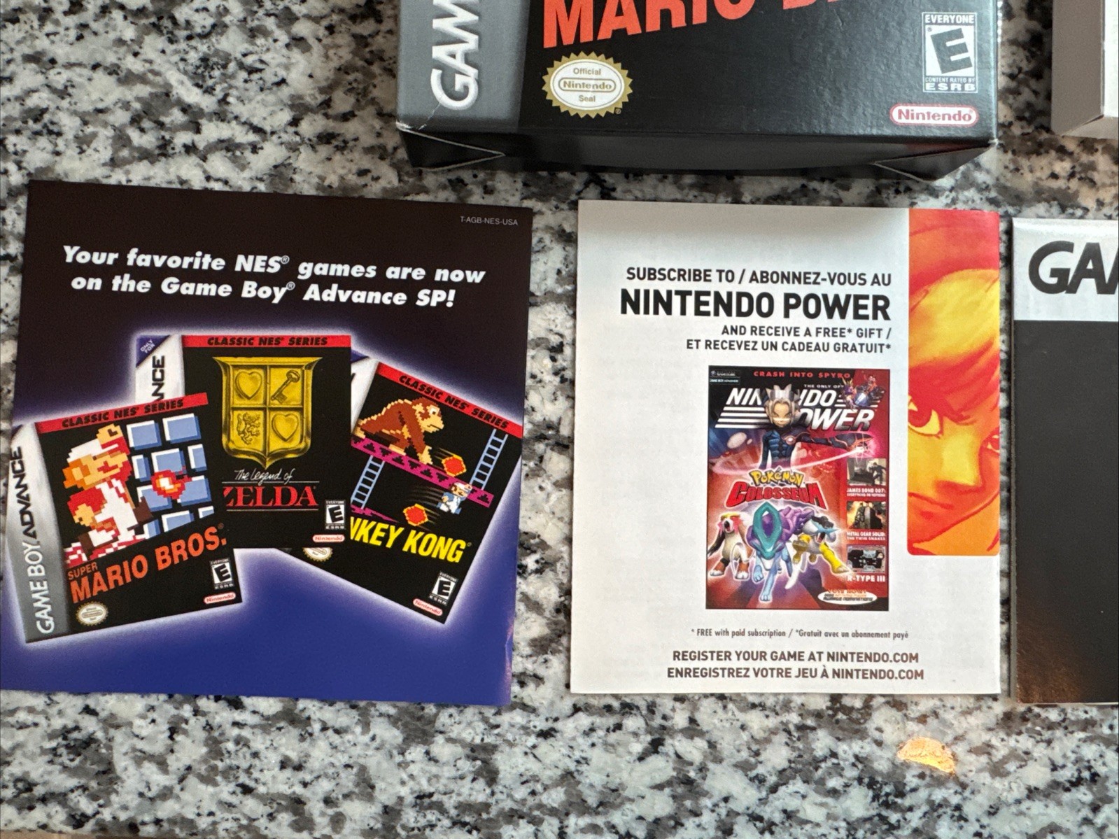 Super Mario Bros. Classic NES Series (Game Boy Advance, 2004) Complete w/Manual