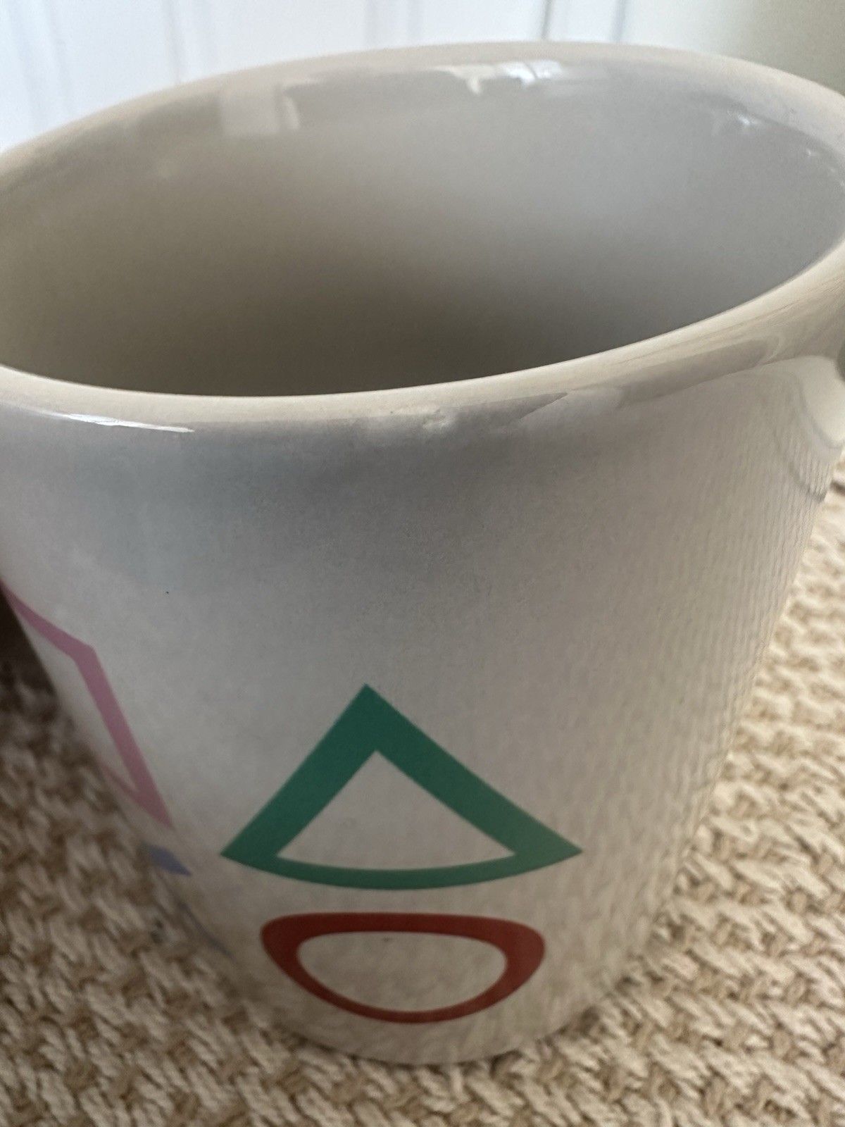 Paladone PlayStation Ceramic Mug w/ Controller Handle, Gray (PA062520)