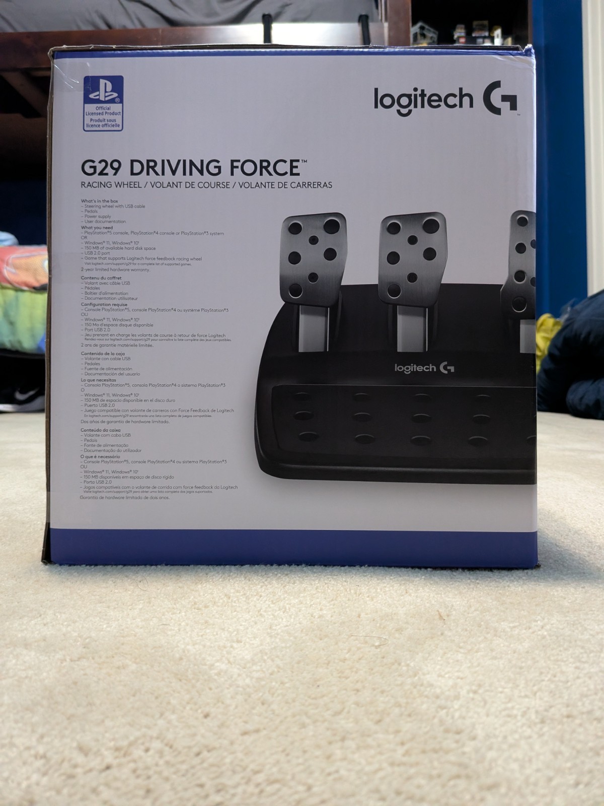 Logitech G29 Driving Force Racing Wheel – Black (941-000110)