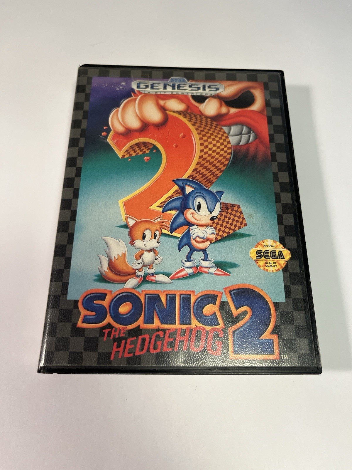 SEGA Genesis Model 2 MK-1631 Console Bundle 2 Controllers + Sonic Game WORKING