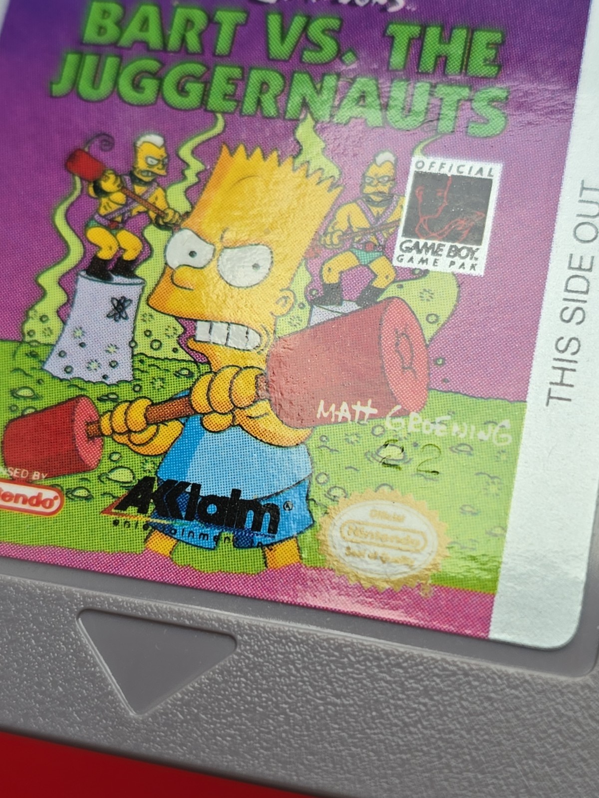 Game Boy Simpsons Bart vs the Juggernauts Camp Deadly Nintendo Original 2 Games
