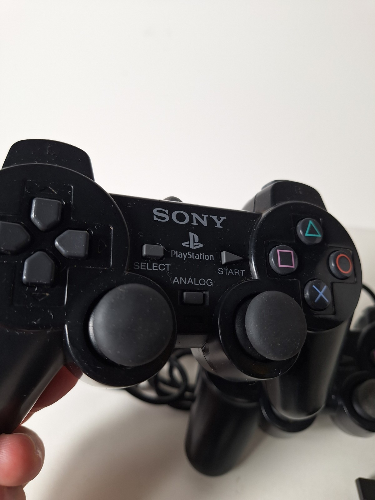 Sony PS1 PS2 Controllers Lot Of 4 Wired Black And Gray UNTESTED Parts Or Repair