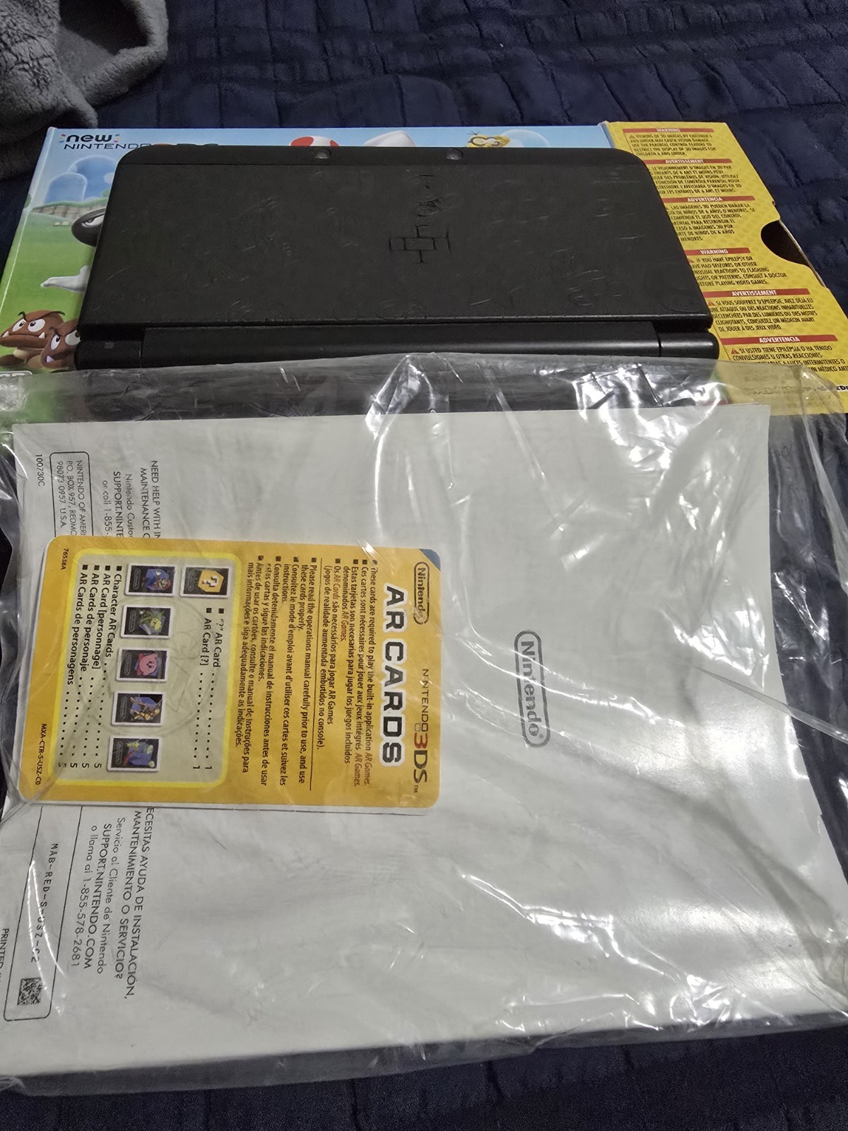 Nintendo 3DS Original Super Mario Edition 4GB Handheld System – Black