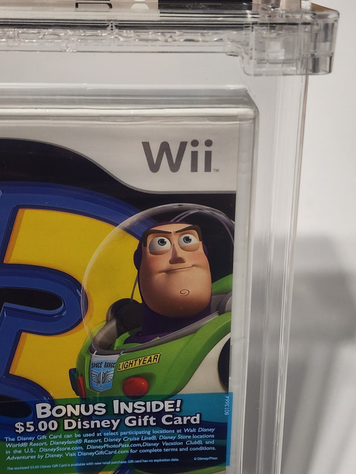 Toy Story 3 Nintendo Wii New Sealed $5 Disney Gift Card Variant Psa Wata 9.4 A+