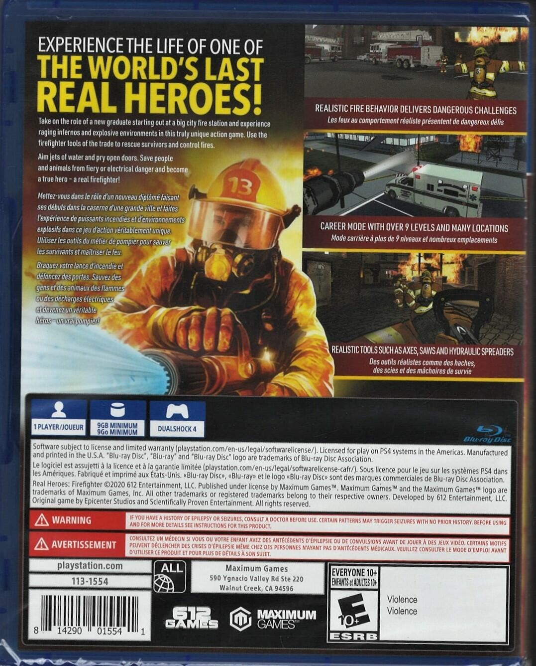 Real Heroes Firefighter – PlayStation 4