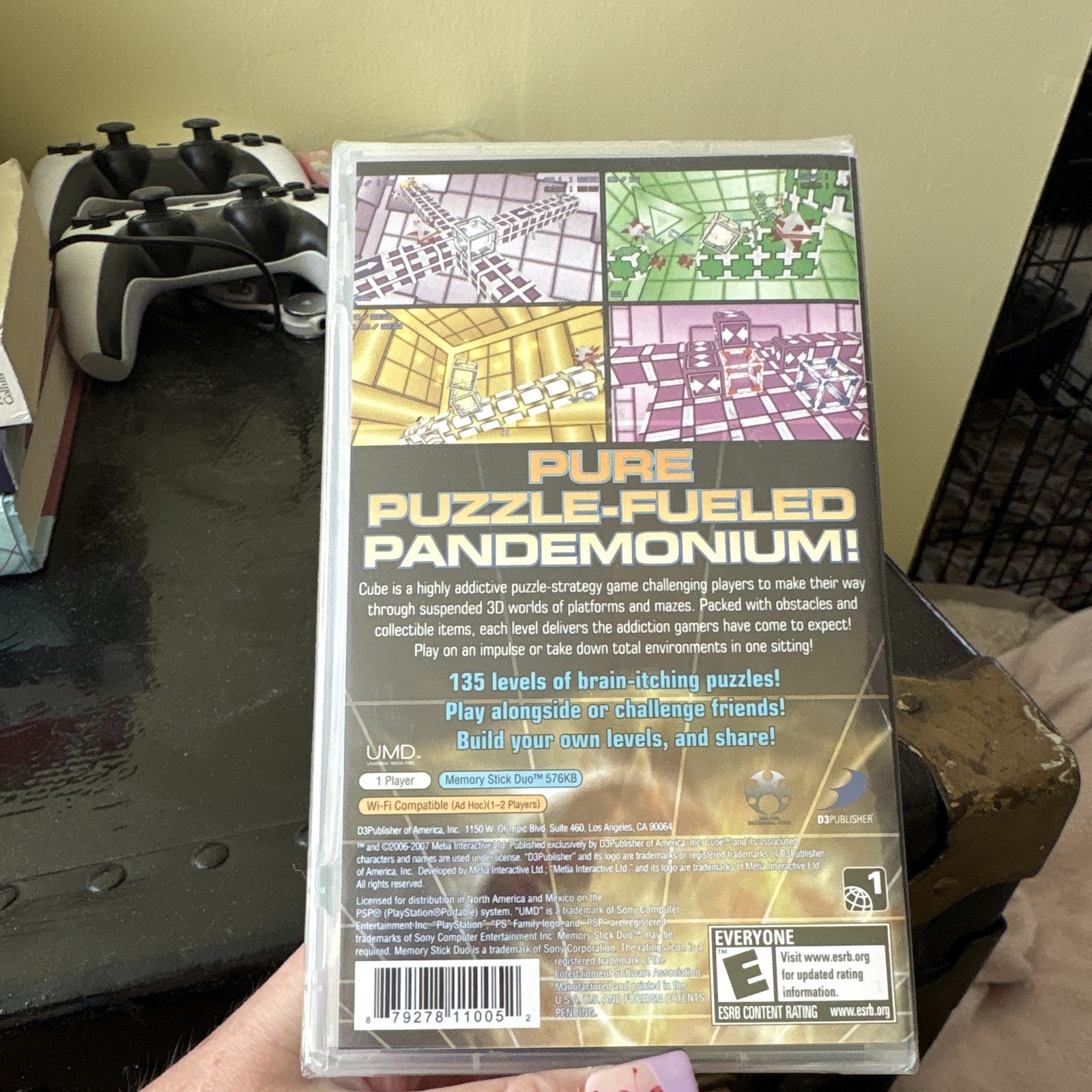 D3Publisher Cube Sony PSP Puzzle-Strategy E NTSC-U/C Wi-Fi Compatible 2006