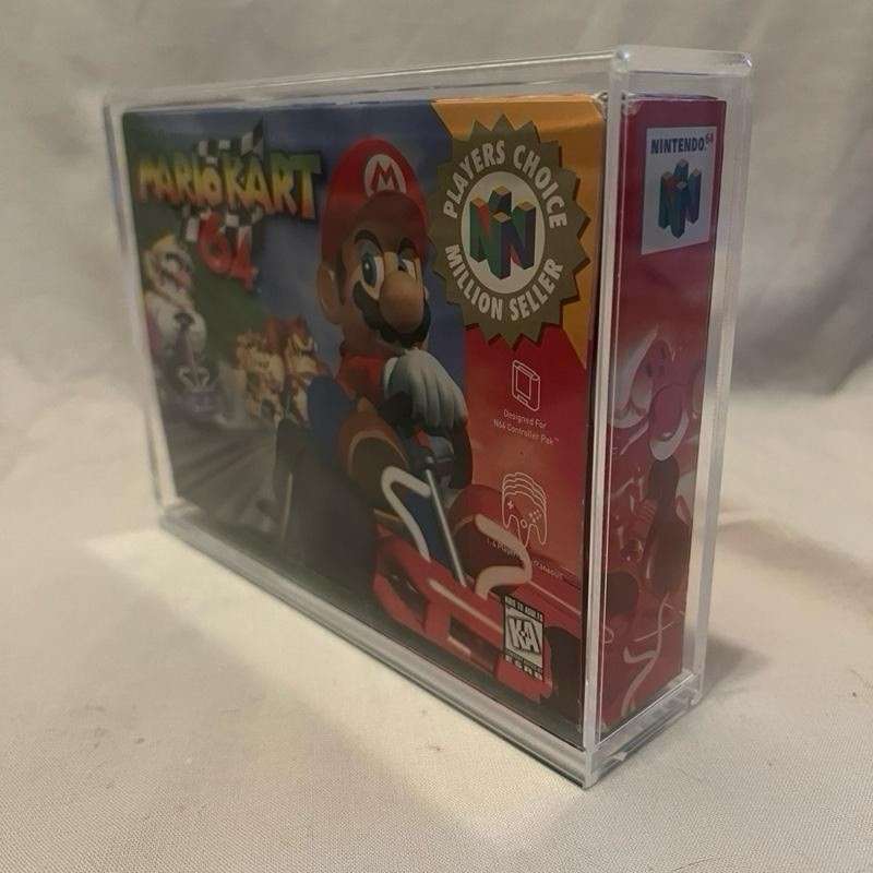Acrylic Display Case for Nintendo 64 / N64 & SNES Video Games Protective Case